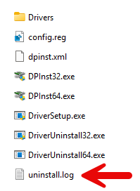 SPD Driver Uninstall Log